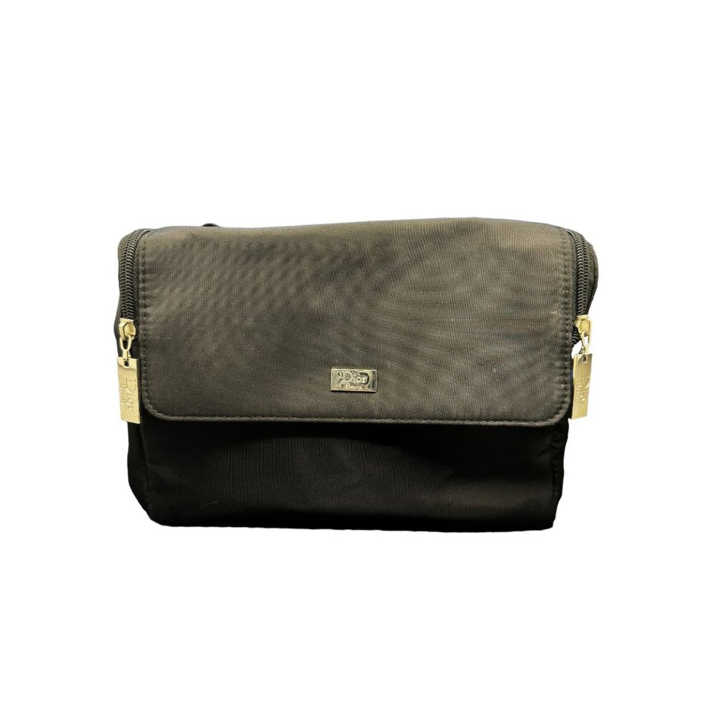 Dior Beauty Cosmetic Bag Black Travel Tote